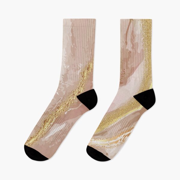 Item preview, Preppy Girly Chic Rose Gold Stripes Pink Marble  designed and sold by IamTrending.