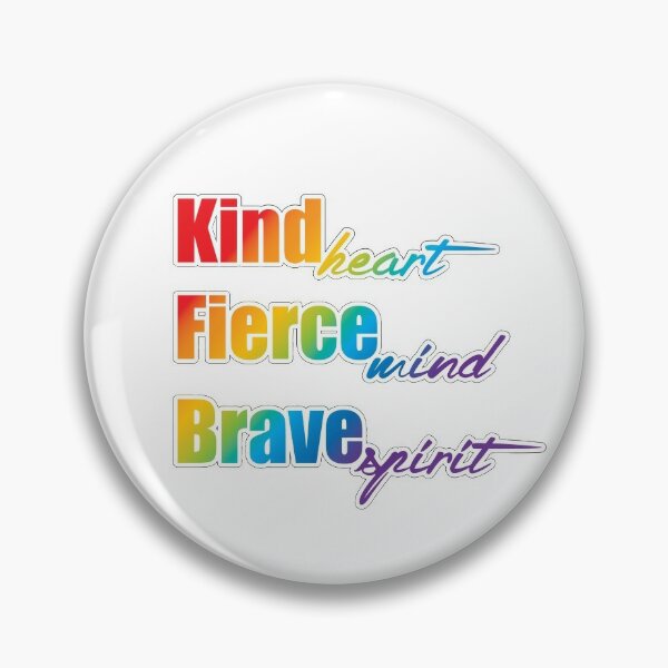 Be Kind Be Brave Be Strong Inspirational Pin Buttons