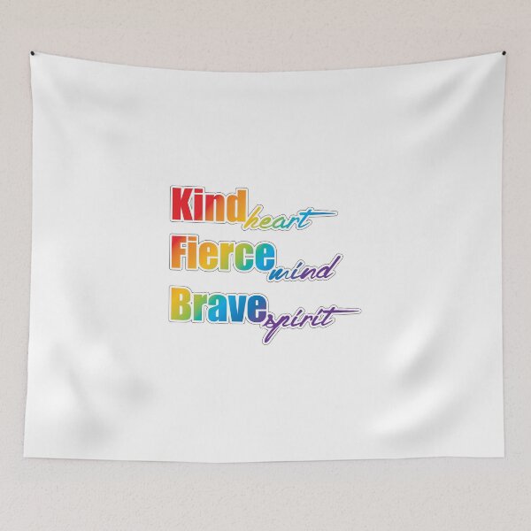 Item preview, Kind heart, Fierce mind, Brave spirit designed and sold by Veggie-love.