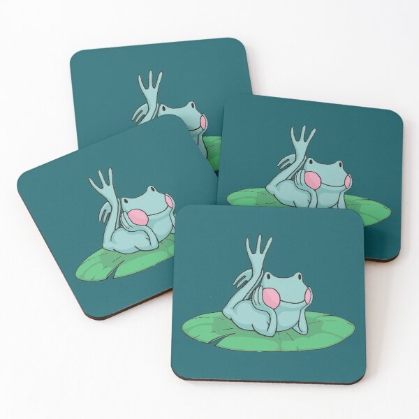 Item preview, Teal Frog on a Lily Pad designed and sold by TerraTora.