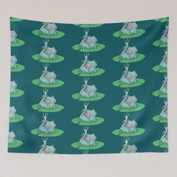Item preview, Teal Frog on a Lily Pad designed and sold by TerraTora.