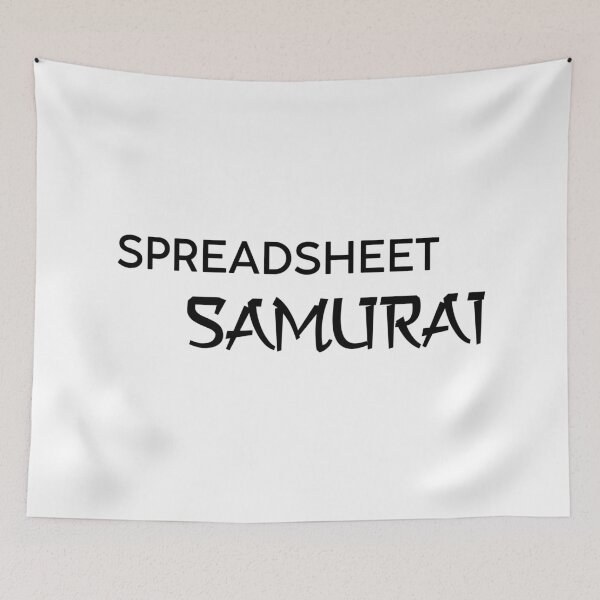 Item preview, Spreadsheet Samurai designed and sold by creative-boo.