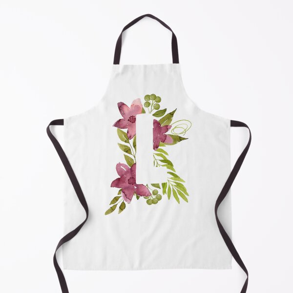 Item preview, Letter L in watercolor flowers and leaves. Floral monogram. designed and sold by helga-wigandt.