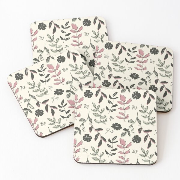 Item preview, Leafy Floral Linework Pattern designed and sold by elysialucas.
