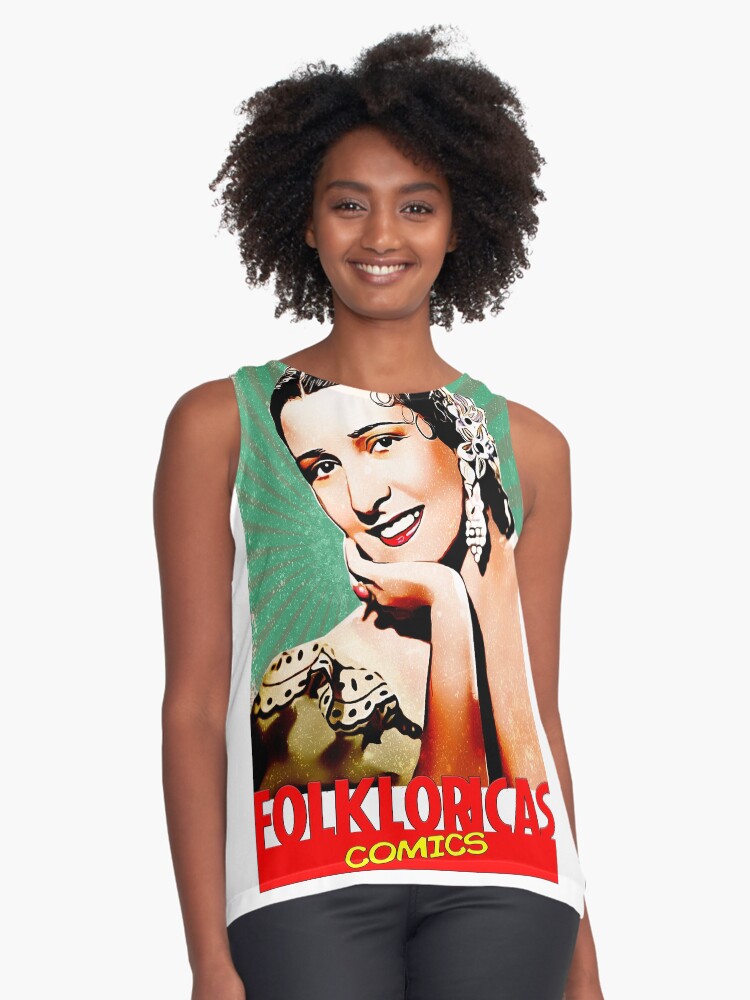 Vista previa del artículo con la obra «Blusa sin mangas», diseñado y vendido por LoveCopla.
