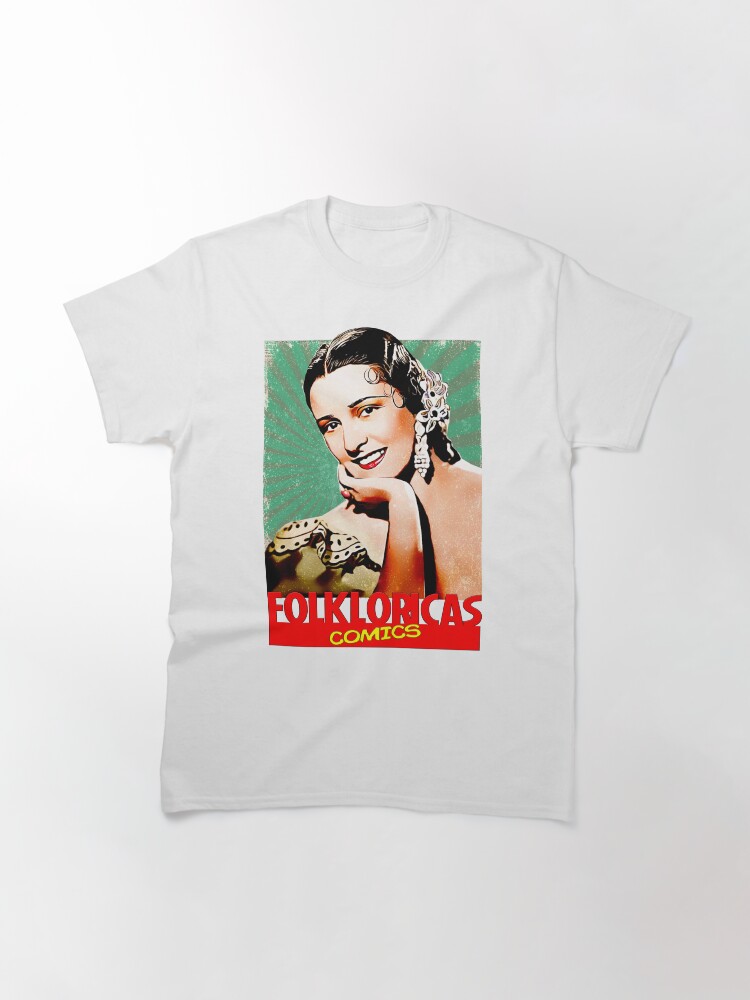Imagen 3 de 7, Camiseta clásica con la obra Imperio Argentina en Folkloricas Comics Vintage , diseñada y vendida por LoveCopla.