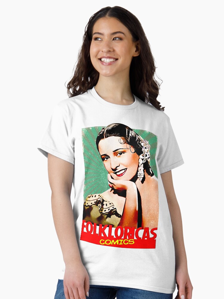 Imagen 1 de 7, Camiseta clásica con la obra Imperio Argentina en Folkloricas Comics Vintage , diseñada y vendida por LoveCopla.