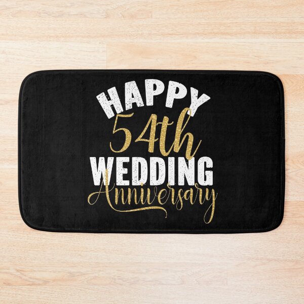 Item preview, Happy 54th Wedding Anniversary Matching Gift For Couples product designed and sold by Grabitees.