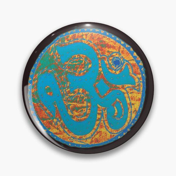 Item preview, Meditation, Step by step, follow the Om, Turqoise, orange circle 9 designed and sold by ZenArt-Fern.
