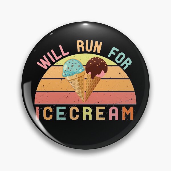 Item preview, Will Run For Icecream Colorful Vintage | Gift For Icecream Lovers designed and sold by SuperFashion.