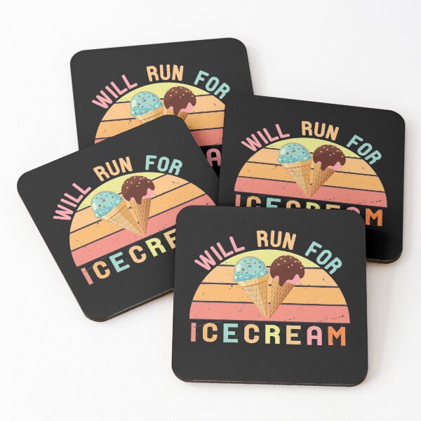 Item preview, Will Run For Icecream Colorful Vintage | Gift For Icecream Lovers designed and sold by SuperFashion.