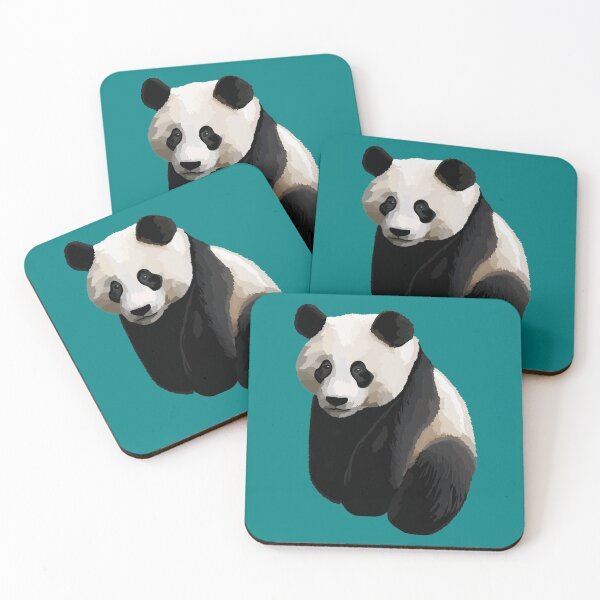 Item preview, Teal - Realistic Giant Panda Illustration designed and sold by Amanda Roos.