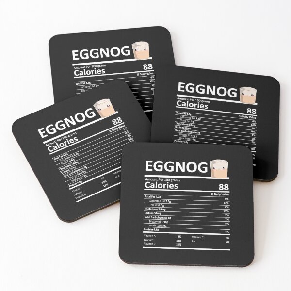 Item preview, Eggnog Nutritional Value Funny Festive Holiday designed and sold by fatamyfan1.