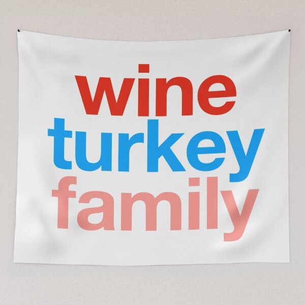 Item preview, WTF Thanksgiving - Wine Turkey Family Thanksgiving Shirt designed and sold by WordsmithNerd.