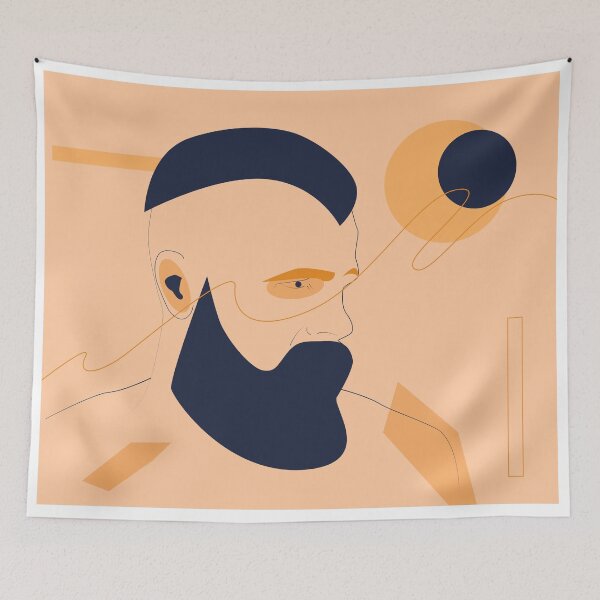Item preview, Modern abstract cover man, minimal cover design. designed and sold by NikitaEmelianov.