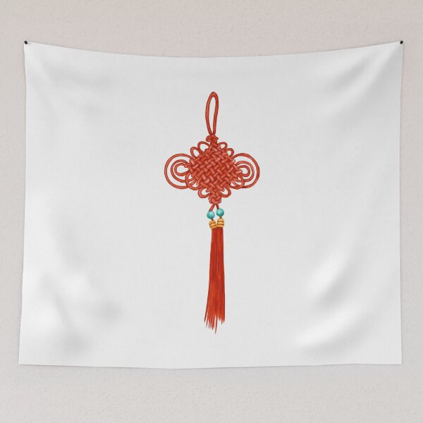 Item preview, Watercolor Illustration of a Traditional Chinese knot | 中国结 designed and sold by iswenyi.