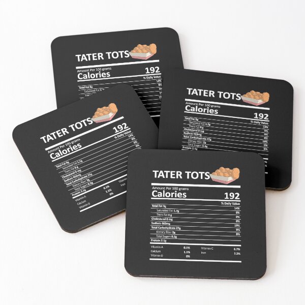 Item preview, Tater Tots Nutritional Value Funny Festive Holiday designed and sold by fatamyfan1.