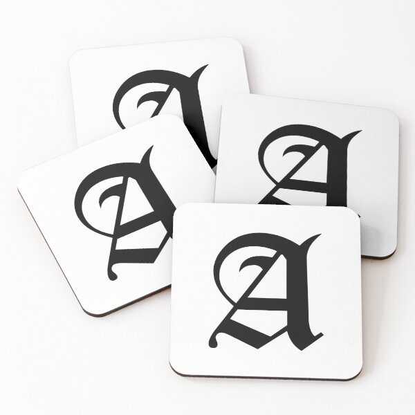Item preview, A – Old English Initial Black Letter A designed and sold by Typeglyphs.
