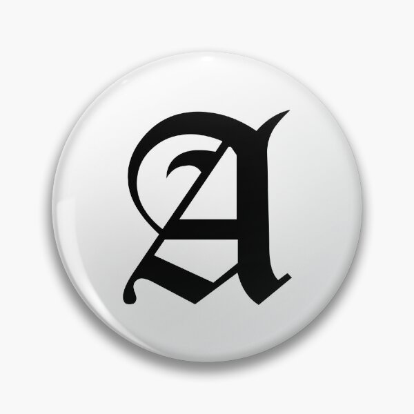 Item preview, A – Old English Initial Black Letter A designed and sold by Typeglyphs.