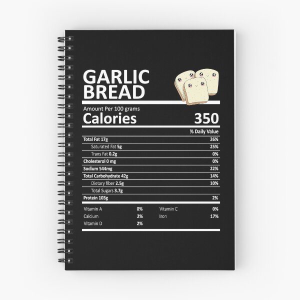 Item preview, Garlic Bread Nutritional Value Funny Festive Holiday designed and sold by fatamyfan1.