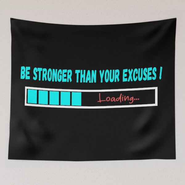 Item preview, Be Stronger than your Excuses - Motivation designed and sold by Dance Vibes: Blingit Studios.