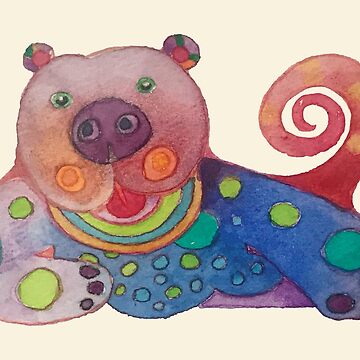 Artwork thumbnail, Bear Dog, Bearlie by AnnetteArt