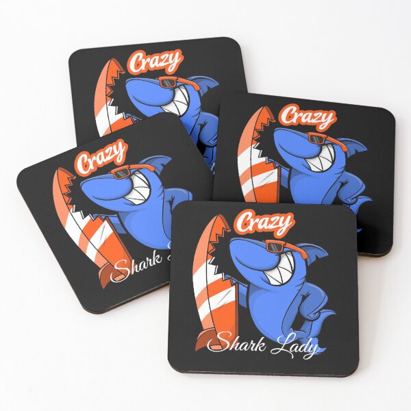 Item preview, Crazy shark lady designed and sold by dreamofdenim.