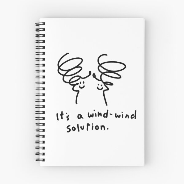 Item preview, It's a win-win solution. Black Wind-Wind.  designed and sold by ShelliesWorld.