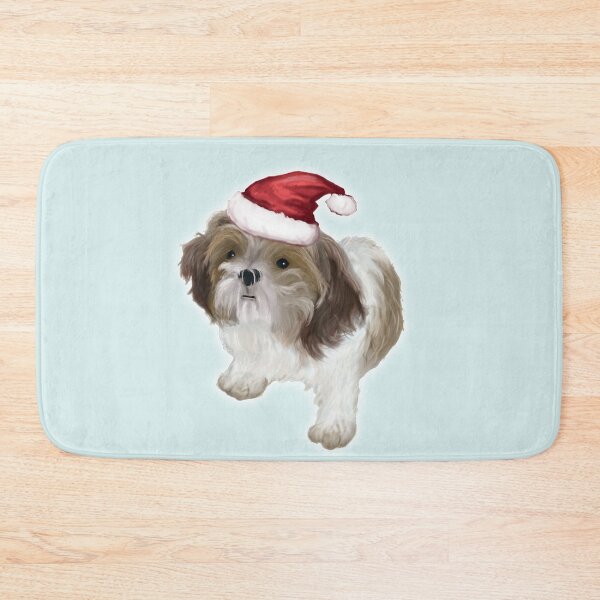 Item preview, shitzu dog painting Christmas designed and sold by PetArt  ⭐⭐⭐⭐⭐.