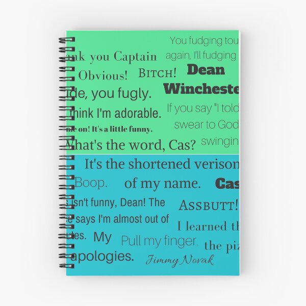 Item preview, Dean and Cas Quote Collage designed and sold by expandingmind.