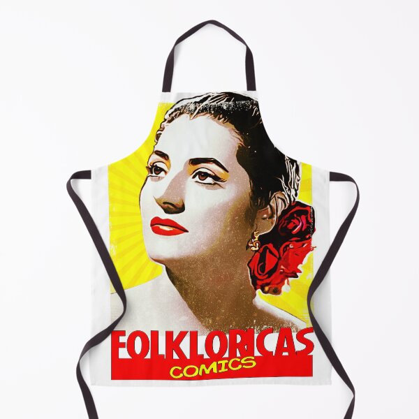 Juanita Reina en Folkloricas Comics Vintage Delantal