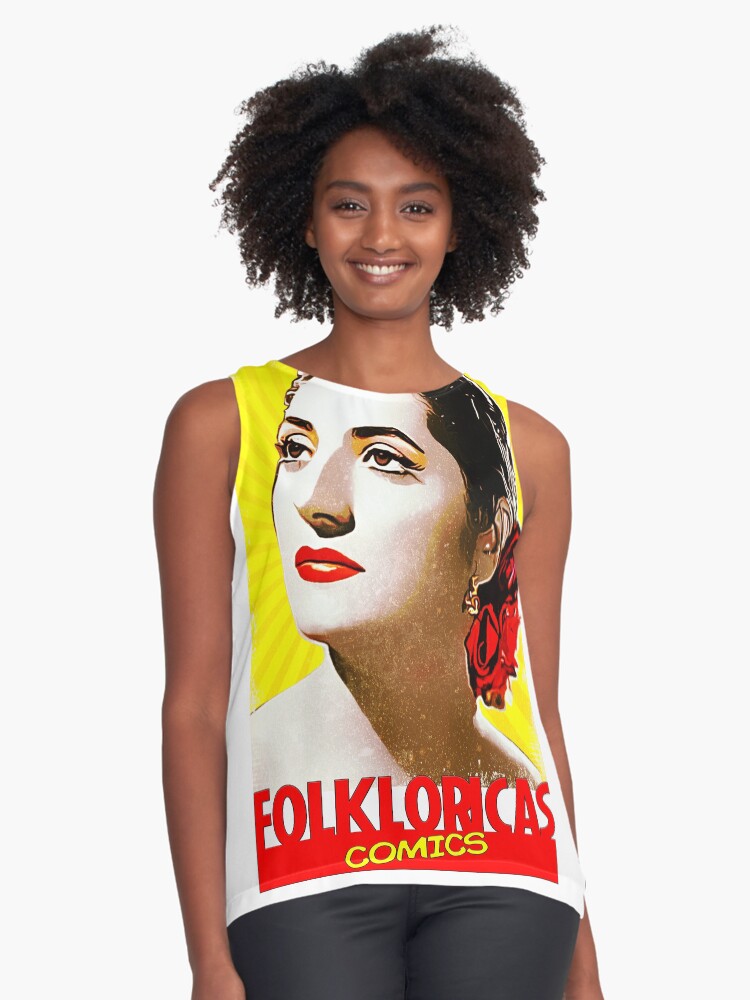 Vista previa del artículo con la obra «Blusa sin mangas», diseñado y vendido por LoveCopla.