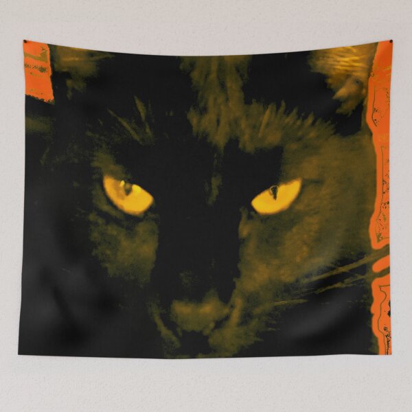 Item preview, Black Cat, Red Background designed and sold by Geoff Treagus.