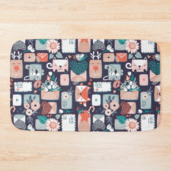 Item preview, Happy mail // green pink brown and orange letters designed and sold by SelmaCardoso.