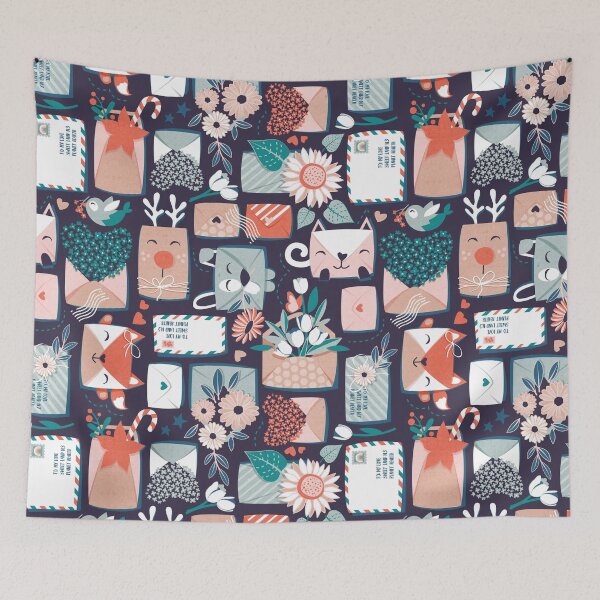 Item preview, Happy mail // green pink brown and orange letters designed and sold by SelmaCardoso.