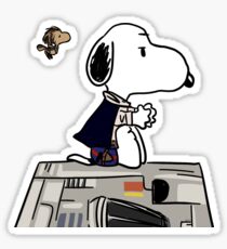 Snoopy Han Solo Sticker