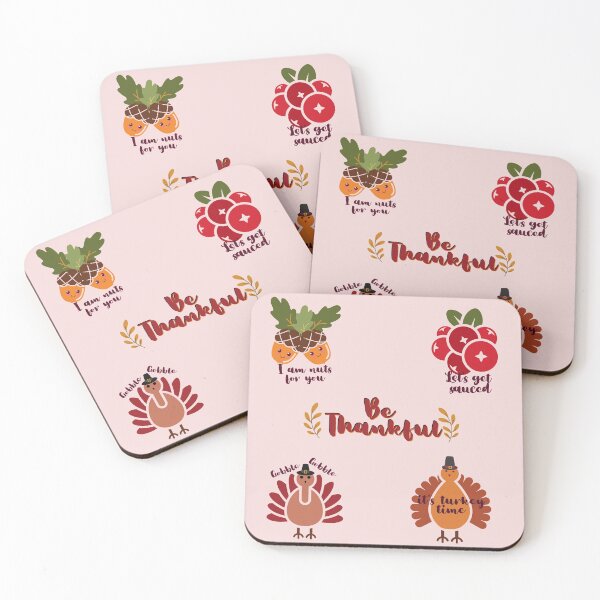 Item preview, Thanksgiving turkey and cranberry pattern designed and sold by aoichan3939.