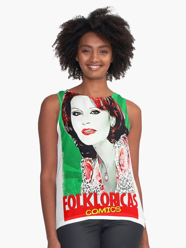 Vista previa del artículo con la obra «Blusa sin mangas», diseñado y vendido por LoveCopla.