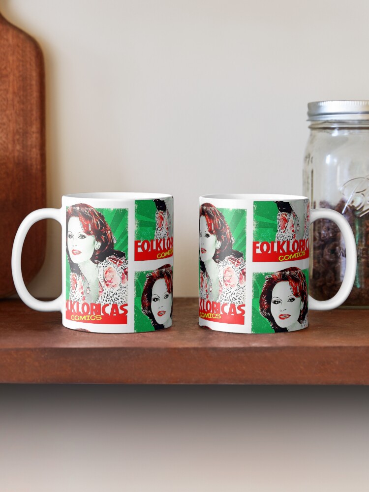 Imagen 2 de 6, Taza de café con la obra Rocío Durcal en Folkloricas Comics Vintage , diseñada y vendida por LoveCopla.