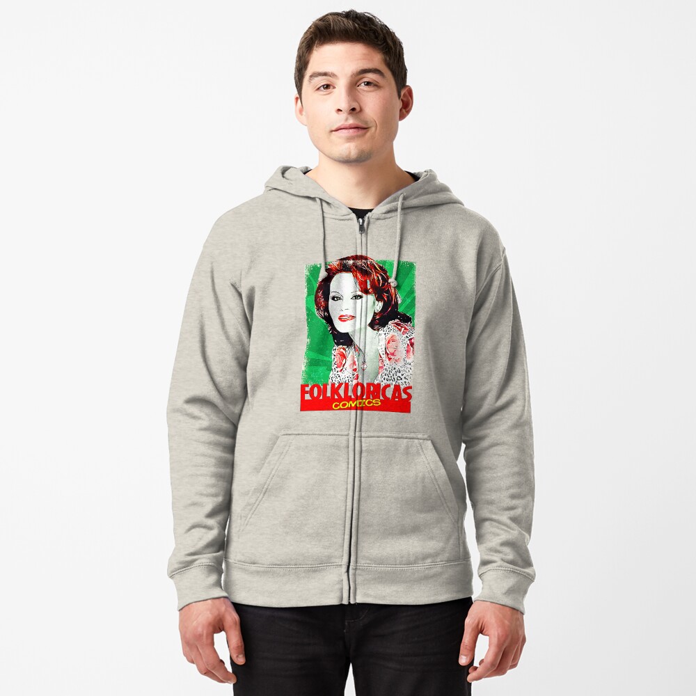 Vista previa del artículo con la obra «Sudadera con capucha y cremallera», diseñado y vendido por LoveCopla.