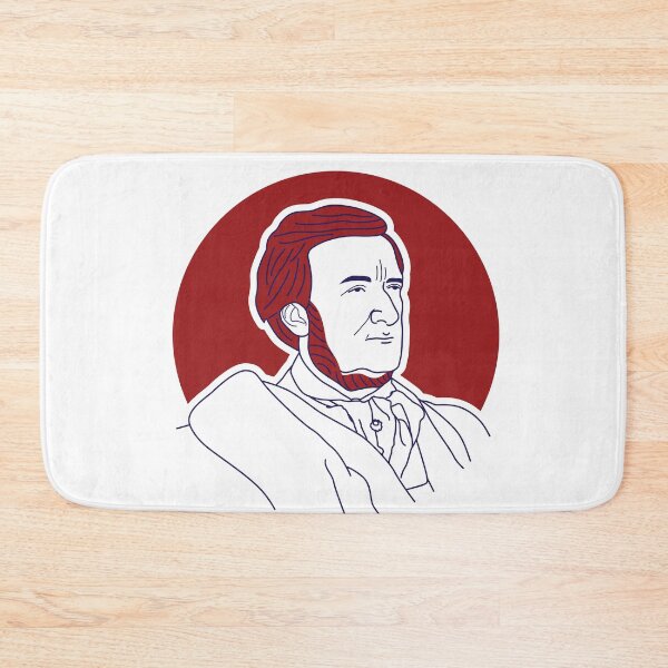 Item preview, Richard Wagner minimalist line art portrait designed and sold by OpeRadar.