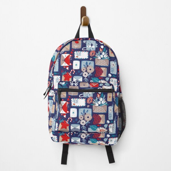 Item preview, Happy mail // blue brown and red letters designed and sold by SelmaCardoso.