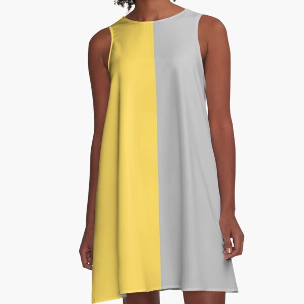 Yellow and hot sale gray dress