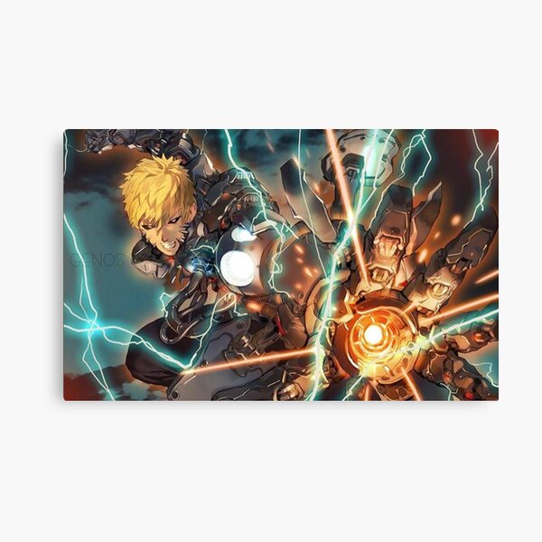 Genos Full Cyborg Weaponry Canvas Print