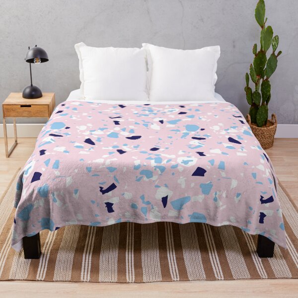 Item preview, Preppy White Blue Pink Abstract Minimalist designed and sold by IamTrending.