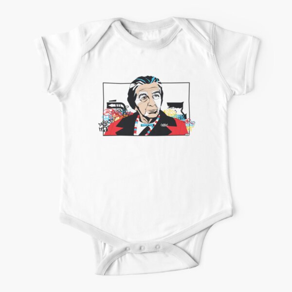 Golda Meir portrait - Pop Art Israeli leader Short Sleeve Baby One-Piece