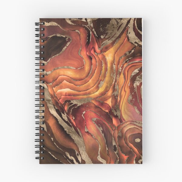 Item preview, The Fire Cave- Watercolor and gold  designed and sold by k9printart.