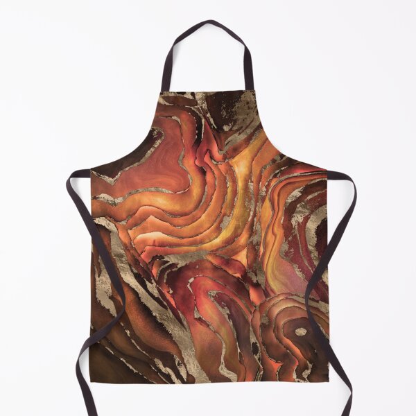 Item preview, The Fire Cave- Watercolor and gold designed and sold by k9printart.