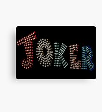 Joker Canvas Print