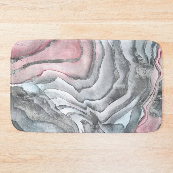 Item preview, Blush rose marble - pastel pinks, grey and silver designed and sold by k9printart.